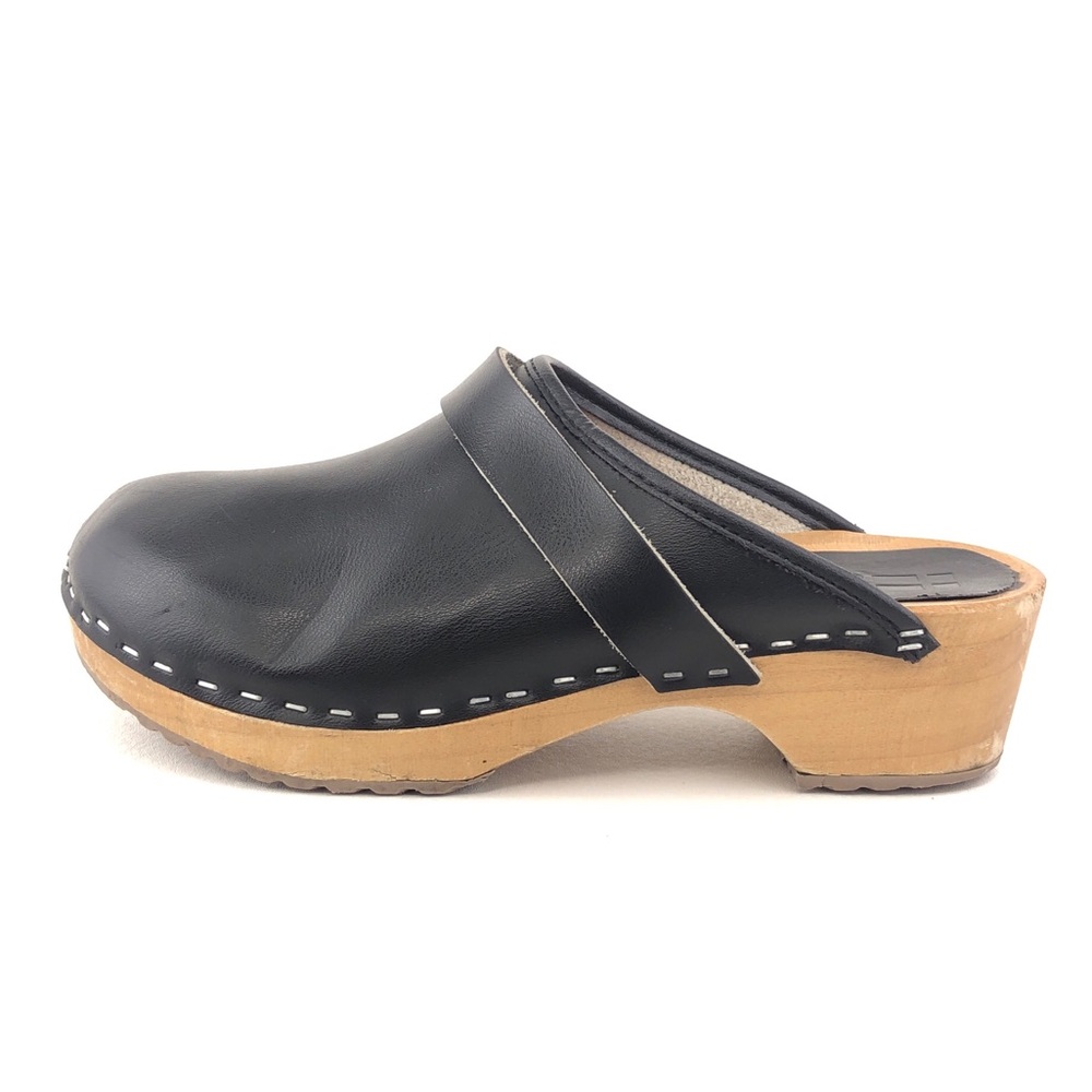 Bjork Tuva Open Back Swedish Wooden Clogs EUR 36